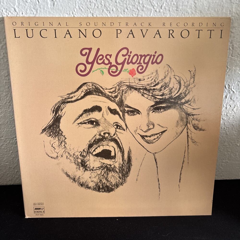 VINYL RECORD LP LUCIANO PAVAROTTI YES, GIORGIO SOUNDTRACK  PDV 9001